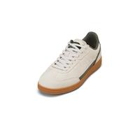 Sneaker MARC O'POLO "aus weichem Veloursleder", Herren, Gr. 44, weiß (sanftes weiß), Obermaterial: 100% Leder, unifarben, Schuhe Sneaker (47262748-44) sanftes weiß