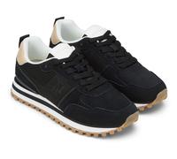 Sneaker MARC O'POLO "Bjorna", Damen, Gr. 40, nachtblau, sand, Textil, Veloursleder, kontrastfarbene Details, Schuhe Sneaker, Schnürschuh, Halbschuh, Freizeitsneaker mit Memory Foam Innensohle (6156946