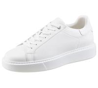 Sneaker MARC O'POLO "Cedric", Herren, Gr. 45, weiß, Glattleder, unifarben, Schuhe Sneaker, Schnürschuh, Halbschuh, Freizeitschuh mit Memory Foam-Ausstattung (14573846-45) weiß
