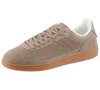 Sneaker MARC O'POLO "Charlie", Herren, Gr. 43, grau, Lederimitat, Veloursleder, unifarben, Basic, Schuhe Sneaker, Halbschuh, Freizeitschuh, Schnürschuh mit Memory Foam-Ausstattung (72384806-43) grau