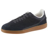 Sneaker MARC O'POLO "Charlie", Herren, Gr. 44, navy, Lederimitat, Veloursleder, unifarben, Basic, Schuhe Sneaker, Halbschuh, Freizeitschuh, Schnürschuh mit Memory Foam-Ausstattung (75960544-44) navy