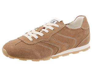 Sneaker MARC O'POLO "FABIANA", Damen, Gr. 39, sand, Veloursleder, unifarben, Schuhe Sneaker, Halbschuh, Schnürschuh, Casual-Sneaker mit Memory Foam (90705068-39) sand