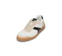 Sneaker MARC O'POLO "mit edlem Rindleder", Herren, Gr. 43, weiß, schwarz, Obermaterial: 89% Leder (Rind), 11% Polyurethan, unifarben, Schuhe Sneaker (97870933-43) weiß, schwarz
