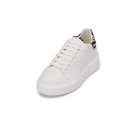 Sneaker MARC O'POLO "mit Fell in Zebra-Optik", Damen, Gr. 37, weiß, weiß schwarz, Obermaterial: 100% Leder, unifarben, Schuhe Sneaker (26756334-37) weiß, weiß schwarz