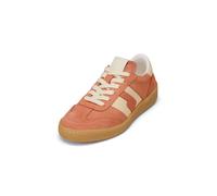 Sneaker MARC O'POLO "mit Struktur-Akzenten", Damen, Gr. 38, orange (warm orange), Obermaterial: 96% Leder, 4% Polyester, unifarben, Schuhe Sneaker (36000218-38) warm orange