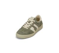 Sneaker MARC O'POLO "mit Struktur-Akzenten", Herren, Gr. 41, calm sage, chalky sand, Obermaterial: 96% Leder (Rind), 4% Polyester, unifarben, Schuhe Sneaker (43458114-41) calm sage, chalky sand