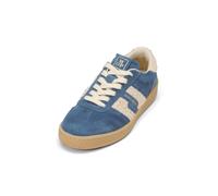Marc OߴPolo Damen Sneaker flach mit Teddyfell Low Top, Blau (Dark Cloudless Blue/Beige), 36