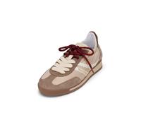 Sneaker MARC O'POLO "mit unterschiedlichen Schnürsenkeln", Damen, Gr. 37, beige (light taupe), Obermaterial: 90% Leder, 10% Polyester, unifarben, Schuhe Sneaker (64912957-37) light taupe