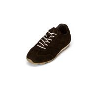 Sneaker MARC O'POLO "mit zweifacher Schnürung", Damen, Gr. 36, braun (burnt coffee), Obermaterial: 100% Leder, unifarben, Schuhe Sneaker (54763754-36) burnt coffee
