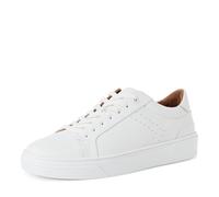 Sneaker MARCO TOZZI, Herren, Gr. 42, weiß, Leder, unifarben, Schuhe Sneaker, Schnürschuh, Halbschuh, Freizeitschuh mit seitlichem Lochmuster (72917630-42) weiß