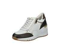 MARCO TOZZI Damen Wedge Sneaker Freizeit mit Keilabsatz, Weiß (White Comb), 40 EU