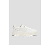 s.Oliver Damen Plateau Sneaker Platform Vegan, Weiß (White), 40