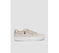 s.Oliver Damen Sneaker flach mit Reißverschluss Freizeit, Beige (Beige), 40 EU
