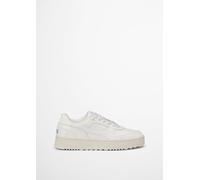 Sneaker MARC O'POLO "aus edlem Rindleder", Herren, Gr. 46, sanftes weiß, Obermaterial: 100% Leder, unifarben, Schuhe Sneaker (95610732-46) sanftes weiß