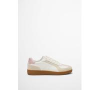 Sneaker MARC O'POLO "Marc O'Polo Sneaker Leder", Damen, Gr. 39, beige (weiß, rosa), Leder, Schuhe Sneaker (82826760-39) weiß, rosa