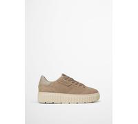 Sneaker MARC O'POLO "aus Veloursleder", Damen, Gr. 39, earthy taupe, Obermaterial: 100% Leder, unifarben, Schuhe Sneaker (44451366-39) earthy taupe