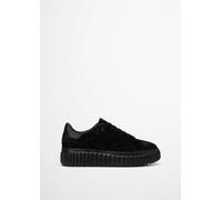 Sneaker MARC O'POLO "aus Veloursleder", Damen, Gr. 39, schwarz, Obermaterial: 100% Leder, unifarben, Schuhe Sneaker (75840955-39) schwarz