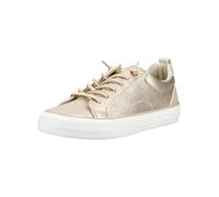 Sneaker MUSTANG SHOES "Mustang Shoes Sneaker Lederimitat", Damen, Gr. 39, beige, Lederimitat, Schuhe Sneaker (89446139-39) beige