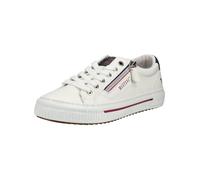 Sneaker MUSTANG SHOES "Mustang Shoes Sneaker Lederimitat", Damen, Gr. 40, weiß, Lederimitat, Schuhe Sneaker (22253918-40) weiß