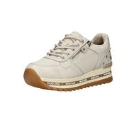 Sneaker MUSTANG SHOES "Mustang Shoes Sneaker Lederimitat", Herren, Gr. 40, ivory, Lederimitat, Schuhe Sneaker (72962504-40) ivory