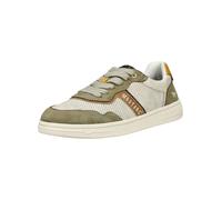 Sneaker MUSTANG SHOES "Mustang Shoes Sneaker Lederimitat", Herren, Gr. 45, grün (khaki), Lederimitat, Schuhe Sneaker (23665840-45) khaki