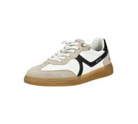Sneaker MUSTANG SHOES "Mustang Shoes Sneaker Lederimitat", Herren, Gr. 45, weiß (ivory), Lederimitat, Schuhe Sneaker (45093868-45) ivory
