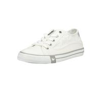 Sneaker MUSTANG SHOES "Mustang Shoes Sneaker Lederimitat/Textil", Damen, Gr. 36, weiß, Lederimitat, Textil, Schuhe Sneaker (99599220-36) weiß