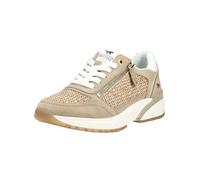 Sneaker MUSTANG SHOES "Mustang Shoes Sneaker Lederimitat/Textil", Damen, Gr. 37, beige, Lederimitat, Textil, Schuhe Sneaker (69445248-37) beige