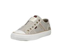 Sneaker MUSTANG SHOES "Mustang Shoes Sneaker Lederimitat/Textil", Damen, Gr. 38, gold, Lederimitat, Textil, Schuhe Sneaker (35452105-38) gold