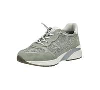 Sneaker MUSTANG SHOES "Mustang Shoes Sneaker Lederimitat/Textil", Damen, Gr. 38, grün, Lederimitat, Textil, Schuhe Sneaker (44712553-38) grün