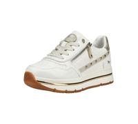 Sneaker MUSTANG SHOES "Mustang Shoes Sneaker Lederimitat/Textil", Damen, Gr. 39, weiß, Lederimitat, Textil, Schuhe Sneaker (69244149-39) weiß