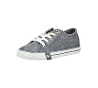 MUSTANG Damen Low-Top Sneaker, Frauen Halbschuhe,straßenschuhe,Strassenschuhe,Sportschuhe,Freizeitschuhe,Turnschuhe,Blau,40 EU