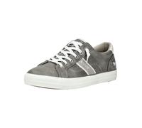 Sneaker MUSTANG SHOES "Mustang Shoes Sneaker Lederimitat/Textil", Herren, Gr. 41, weiß (grau, weiß), Lederimitat, Textil, Schuhe Sneaker (46478021-41) grau, weiß