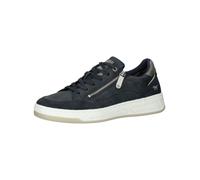 Sneaker MUSTANG SHOES "Mustang Shoes Sneaker Lederimitat/Textil", Herren, Gr. 43, blau (navy), Lederimitat, Textil, Schuhe Sneaker (89164053-43) navy