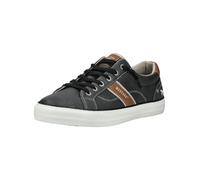Sneaker MUSTANG SHOES "Mustang Shoes Sneaker Lederimitat/Textil", Herren, Gr. 43, grau, Lederimitat, Textil, Schuhe Sneaker (90718022-43) grau