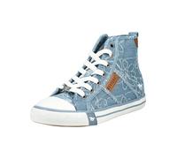 Sneaker MUSTANG SHOES "Mustang Shoes Sneaker Textil", Damen, Gr. 38, jeans, Textil, Schuhe Sneaker (52544048-38) jeans