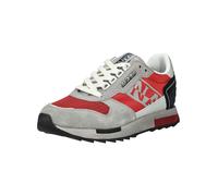 Napapijri Sneaker Leder/Textil Grau/Rot - 44