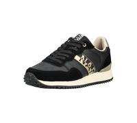 Sneaker NAPAPIJRI "Napapijri Sneaker Lederimitat/Textil", Damen, Gr. 39, schwarz, beige, Lederimitat, Textil, Schuhe Sneaker (27782119-39) schwarz, beige