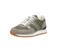 Sneaker NAPAPIJRI "Napapijri Sneaker Lederimitat/Textil", Herren, Gr. 41, grau, grün, Lederimitat, Textil, Schuhe Sneaker (89109663-41) grau, grün