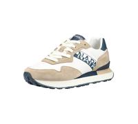 Sneaker NAPAPIJRI "Napapijri Sneaker Lederimitat/Textil", Herren, Gr. 43, weiß, beige, Lederimitat, Textil, Schuhe Sneaker (30466929-43) weiß, beige