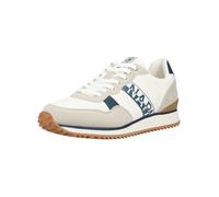 Sneaker NAPAPIJRI "Napapijri Sneaker Lederimitat/Textil", Herren, Gr. 44, weiß, navy, Lederimitat, Textil, Schuhe Sneaker (28835517-44) weiß, navy