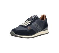 Sneaker NAPAPIJRI "Napapijri Sneaker Lederimitat/Textil", Herren, Gr. 46, navy, grau, Lederimitat, Textil, Schuhe Sneaker (62902809-46) navy, grau