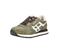 Sneaker NAPAPIJRI "Napapijri Sneaker Veloursleder/Microfaser", Herren, Gr. 43, grün (olive), Microfaser, Veloursleder, Schuhe Sneaker (73738750-43) olive
