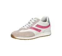 Sneaker NERO GIARDINI "Nero Giardini Sneaker Leder", Damen, Gr. 38, beige (weiß, beige), Leder, Schuhe Sneaker (72295151-38) weiß, beige