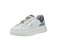 Sneaker NERO GIARDINI "Nero Giardini Sneaker Leder", Damen, Gr. 38, weiß, Leder, Schuhe Sneaker (92656011-38) weiß