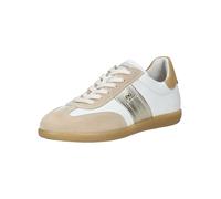 Sneaker NERO GIARDINI "Nero Giardini Sneaker Leder", Damen, Gr. 40, weiß (weiß, beige), Leder, casual, Schuhe (64563239-40) weiß, beige