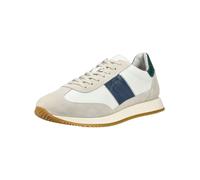 Sneaker NERO GIARDINI "Nero Giardini Sneaker Veloursleder", Herren, Gr. 44, weiß, blau, Veloursleder, Schuhe Sneaker (23252042-44) weiß, blau