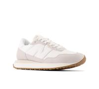 New Balance Damen 237 in Grau/Weiß/Beige, Wildleder/Mesh, Größe 37