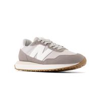 New Balance Damen 237 in Grau/Weiß/Beige, Wildleder/Mesh, Größe 38