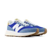 Sneaker NEW BALANCE "370", Herren, Gr. 40, heron blau, blau gemstone, Leder, Mesh, Schuhe Sneaker (70392453-40) heron blau, blau gemstone